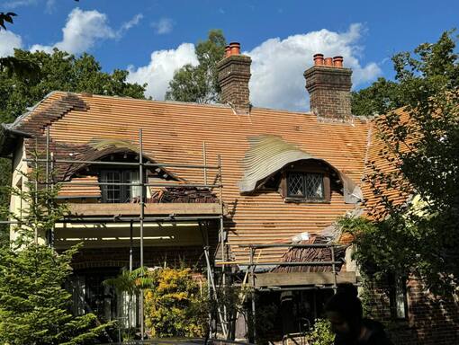 FS Roofing Alresford 5 This is a photo of a roof being repaired in Alresford. Installation carried out by FS Roofing Alresford