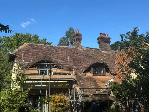 FS Roofing Alresford 6 This is a photo of a roof being repaired in Alresford. Installation carried out by FS Roofing Alresford