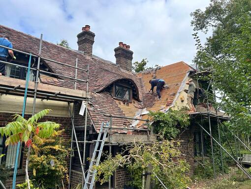 FS Roofing Alresford 9 This is a photo of a roof being repaired in Alresford. Installation carried out by FS Roofing Alresford